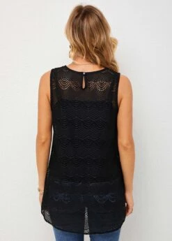 Round Neck Tank Top And Black Camisole -UrbanLayer Store 269670 P 16206953207281