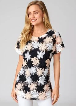 Lace V Neck Short Sleeve T Shirt 11 Lace V Neck Short Sleeve T Shirt -UrbanLayer Store 273203 P 16246204580873