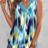 Multi Color Button Dazzle Colorful Print Tank Top -UrbanLayer Store 324821 P 1674030676319
