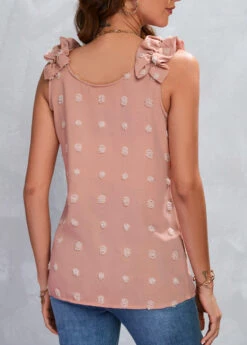 Dusty Pink Lightweigh V Neck Tank Top 9 Dusty Pink Lightweigh V Neck Tank Top -UrbanLayer Store 326081 P 16784265482521