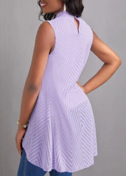 Light Purple Cut Out Sleeveless T Shirt 8 Light Purple Cut Out Sleeveless T Shirt -UrbanLayer Store 329652 P 16824236705181