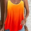 Multi Color Ombre Scoop Neck Camisole Top -UrbanLayer Store 335485 P 1690514768945