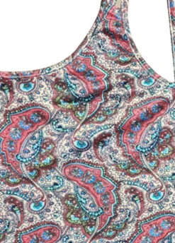 Light Camel Asymmetry Tribal Print Camisole Top -UrbanLayer Store 335546 P 1685698622977