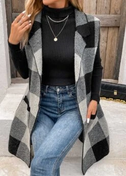 Black Friday Pocket Plaid Sleeveless Lapel Waistcoat 11 Black Friday Pocket Plaid Sleeveless Lapel Waistcoat -UrbanLayer Store 339908 P 16921743464104