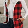 Red Insert Plaid Sleeveless Turn Down Collar Waistcoat 1 Red Insert Plaid Sleeveless Turn Down Collar Waistcoat -UrbanLayer Store 342480 P 16952991733305